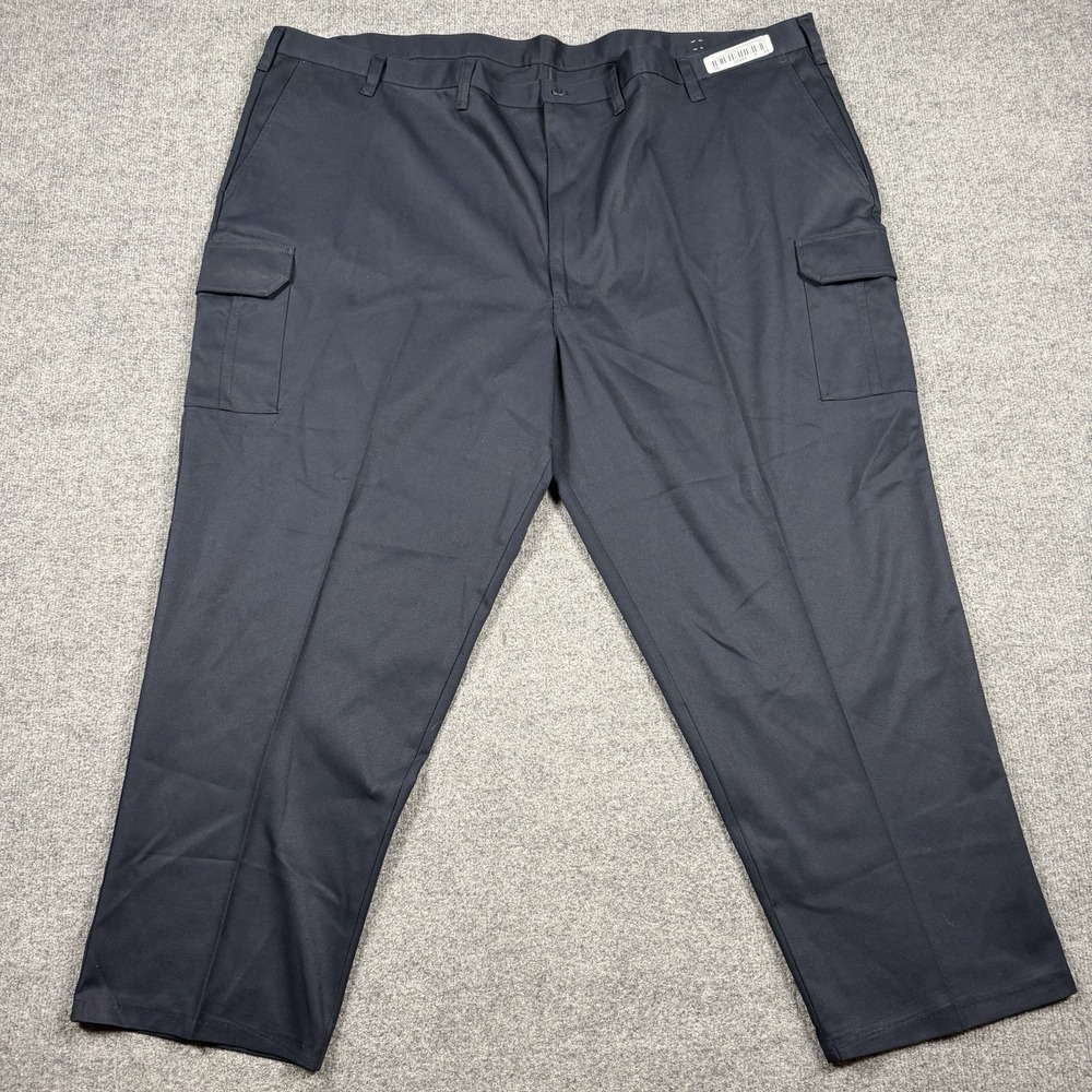 Cintas ComfortFlex Work Pant Mens 56x30 Navy Blue Cargo Workwear #270-20 NEW